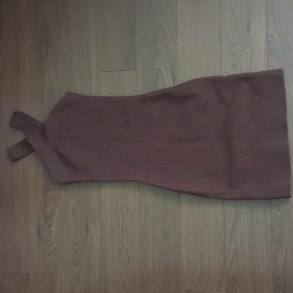 Aritzia Babaton Sculpt Knit Criss Cross Bodycon Mini Dress - Picture 5 of 10